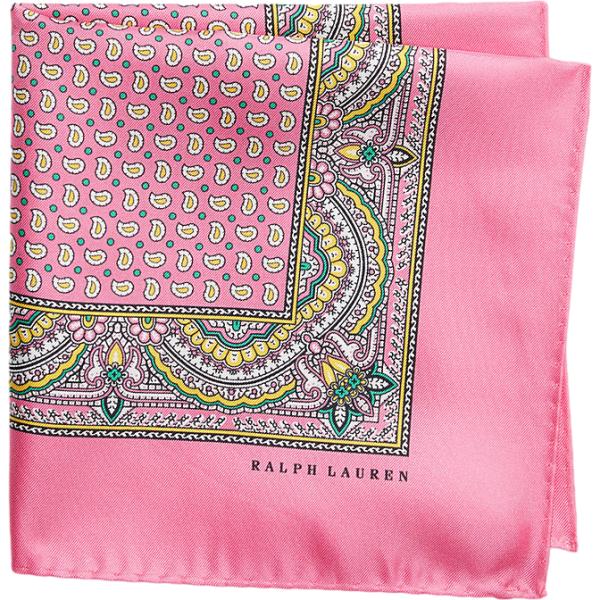 cravatte Polo Ralph Lauren rosa con stampe