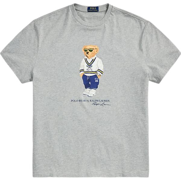 t-shirt Polo Ralph Lauren grigio con stampe