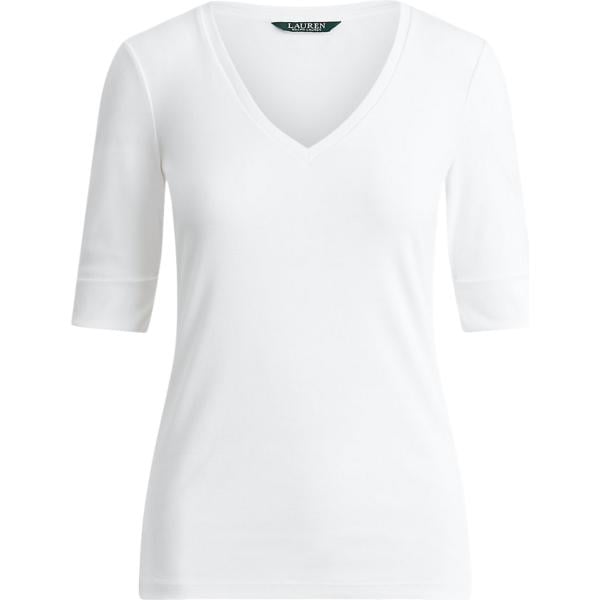 t-shirt Lauren bianco