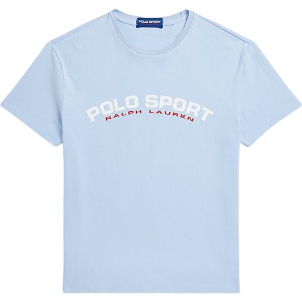 t-shirt Polo Ralph Lauren blu con stampe