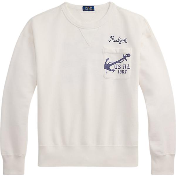 felpe Polo Ralph Lauren bianco con stampe
