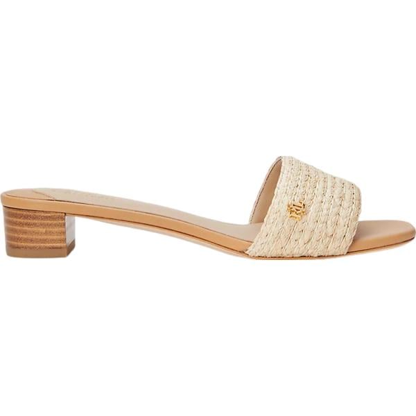 sandali in pelle Lauren marrone