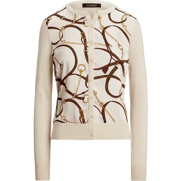 cardigans Lauren bianco con stampe