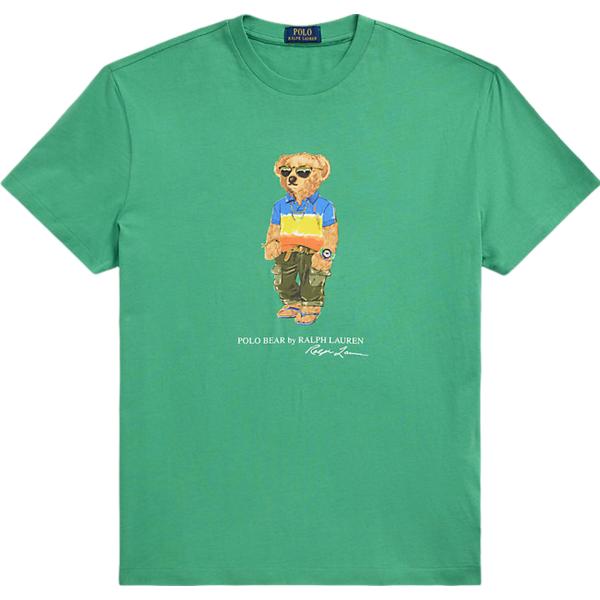 t-shirt Polo Ralph Lauren verde con stampe
