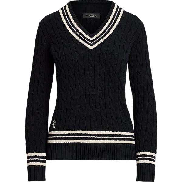 maglieria Lauren Petite nero a righe