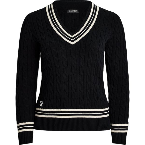 maglieria Lauren Curve nero a righe