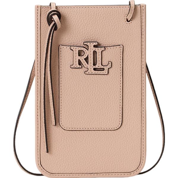 borse a tracolla Lauren marrone con stampe