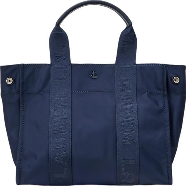 borse tote Lauren blu con stampe