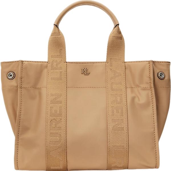 borse tote Lauren marrone con stampe