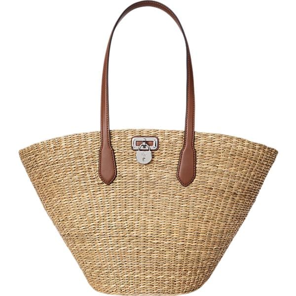 borse tote Lauren marrone