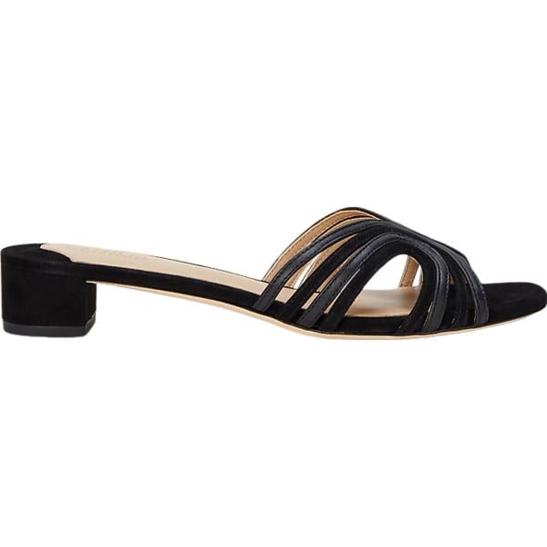 sandali in pelle Lauren nero