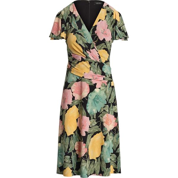 vestiti midi/longuette Lauren verde a fiori