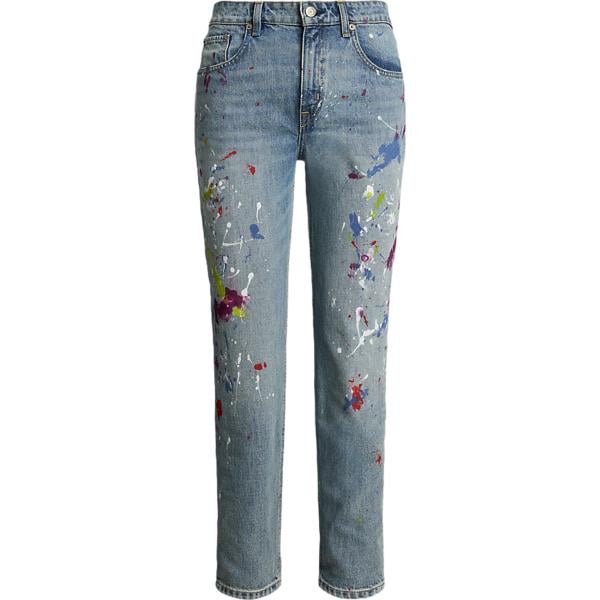 jeans boyfriend Lauren grigio con stampe