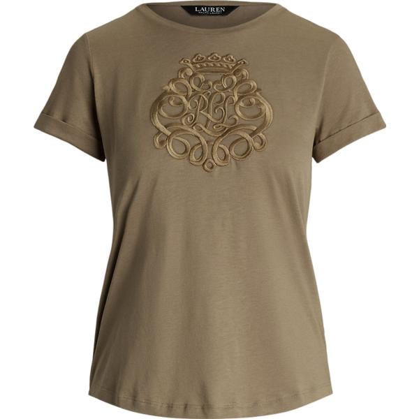 t-shirt Lauren marrone