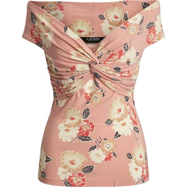 t-shirt Lauren rosa a fiori