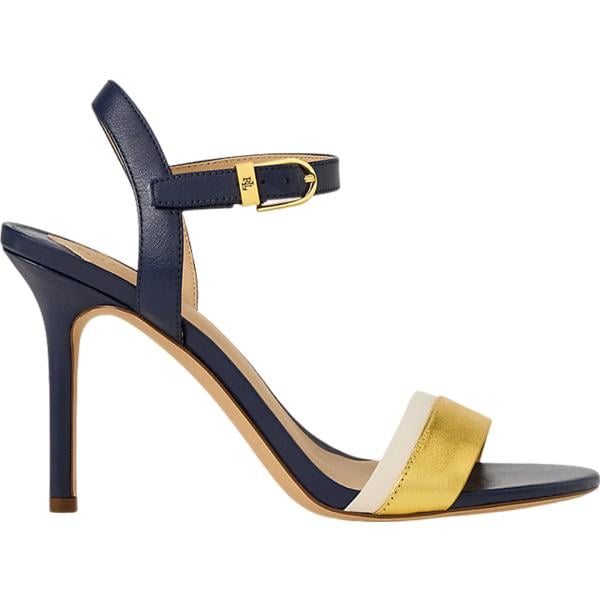 sandali in pelle Lauren blu