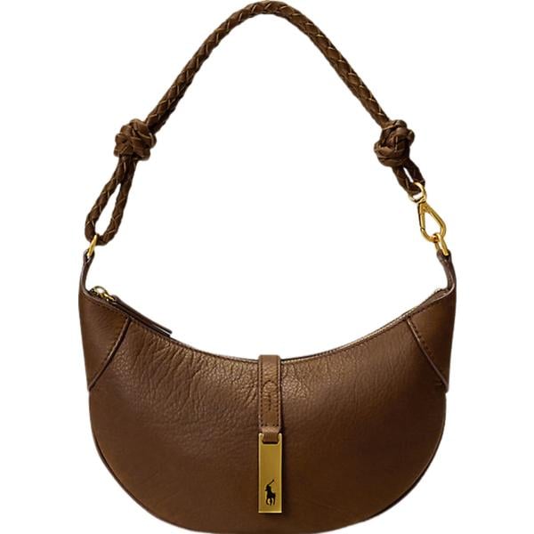 borse a spalla Polo Ralph Lauren marrone