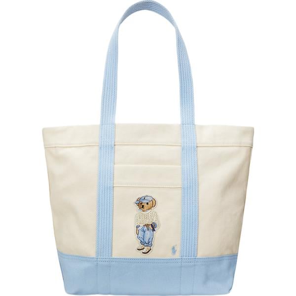 borse tote Polo Ralph Lauren bianco