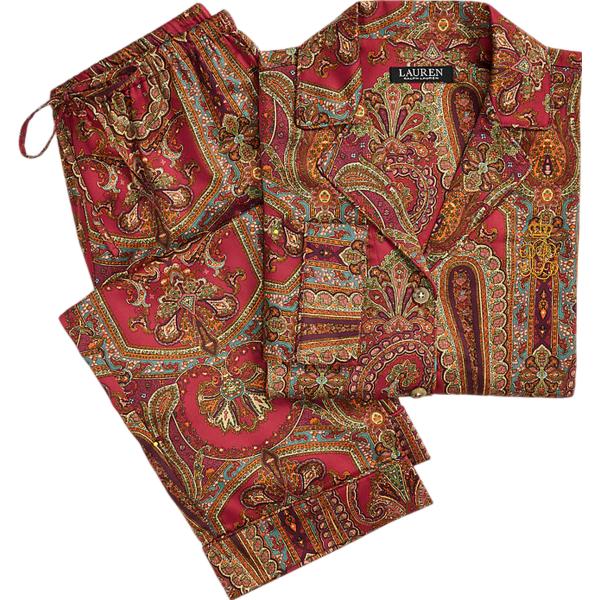 pigiama Lauren rosso paisley