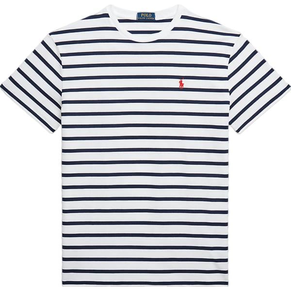 t-shirt Polo Ralph Lauren bianco a righe