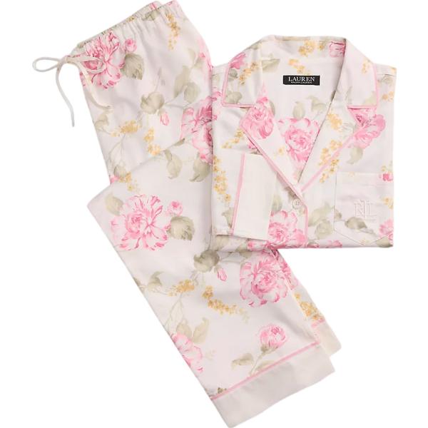 pigiama Lauren bianco a fiori