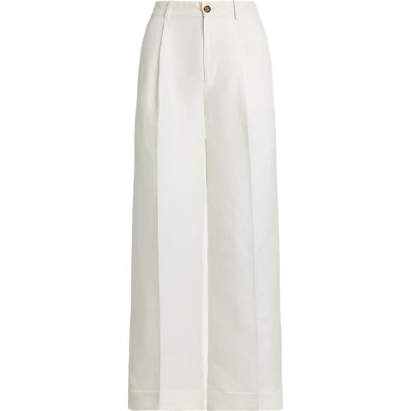 pantaloni Lauren bianco