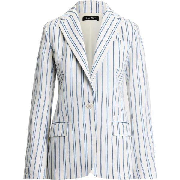 blazer Lauren bianco a righe