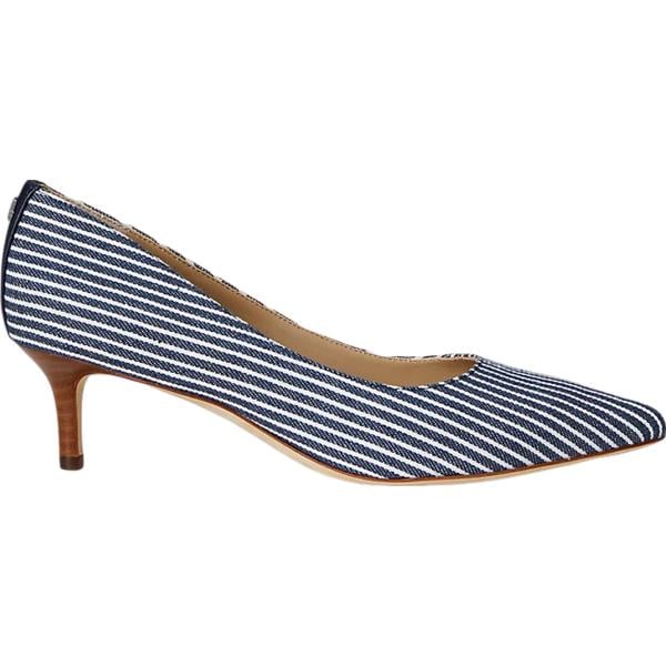 décolleté Lauren blu a righe