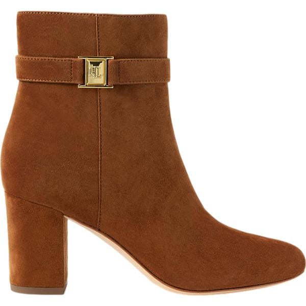 stivaletti Lauren marrone con stampe