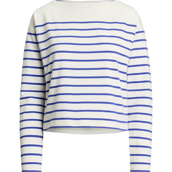 t-shirt Lauren bianco a righe