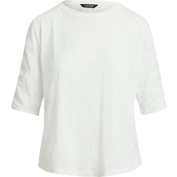 t-shirt Lauren bianco