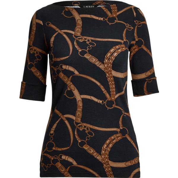 t-shirt Lauren nero con stampe