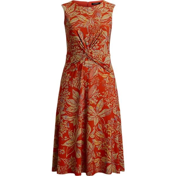 vestiti Lauren Curve rosso a fiori