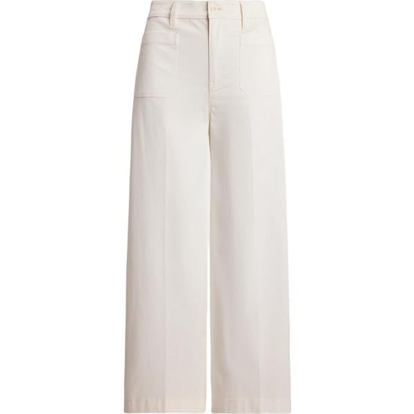 pantaloni Lauren Petite bianco