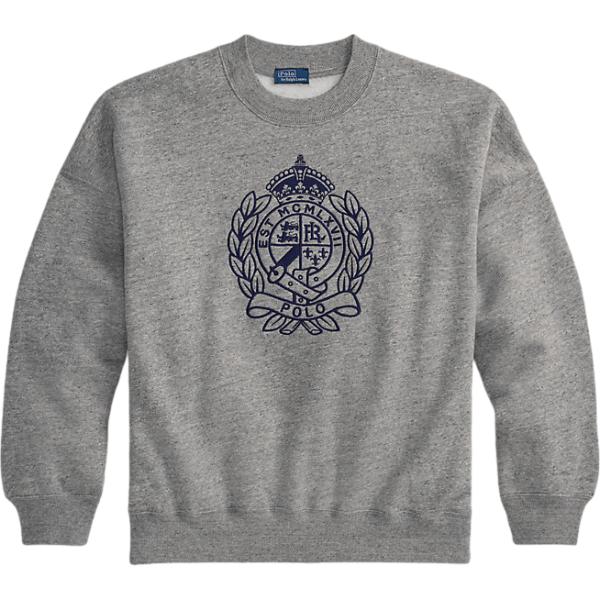 felpe Polo Ralph Lauren grigio con stampe