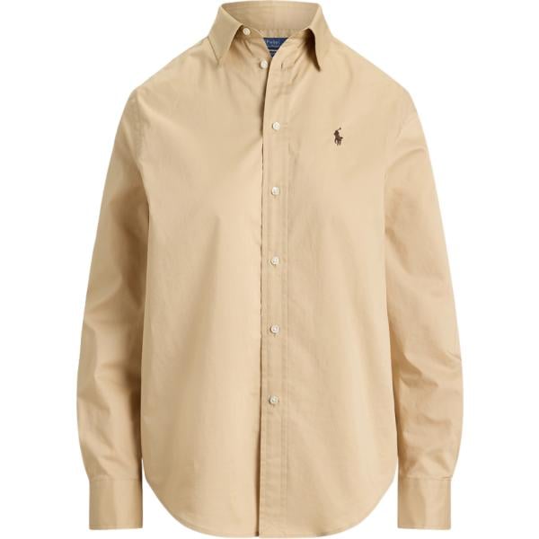 Camicia da donna in beige sabbia Polo Ralph Lauren