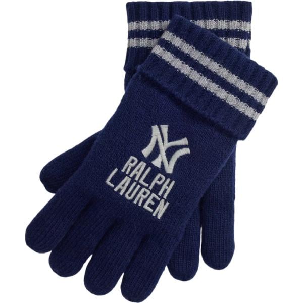 guanti Polo Ralph Lauren blu a righe