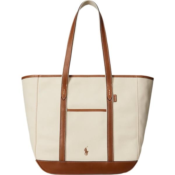 borse tote Polo Ralph Lauren bianco