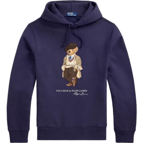 felpe con cappuccio Polo Ralph Lauren blu con stampe