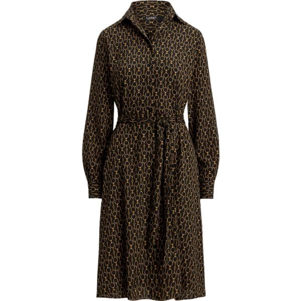 vestiti chemisier Lauren nero con stampe
