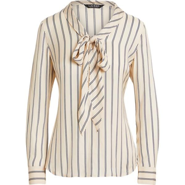 camicie Lauren bianco a righe