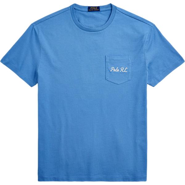 t-shirt Polo Ralph Lauren blu con stampe