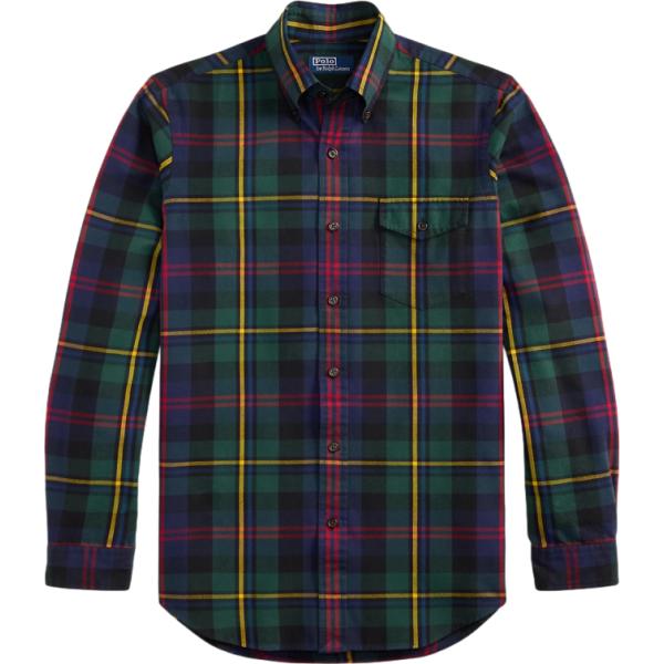 camicie Polo Ralph Lauren nero scozzese