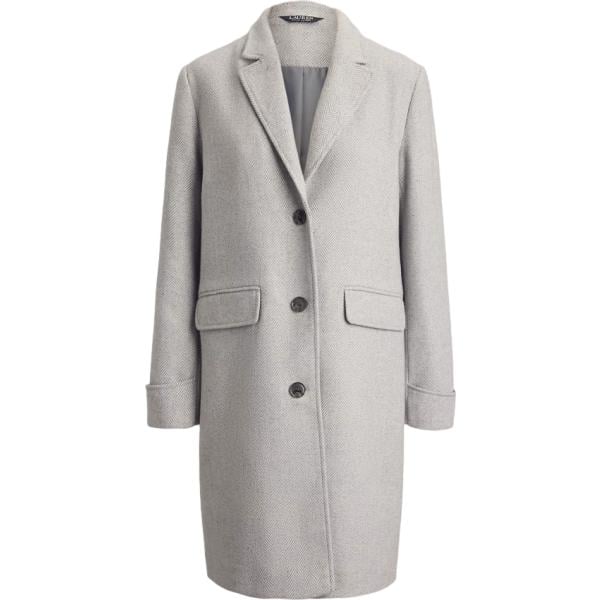 Cappotto da donna in bianco avorio in lana Lauren