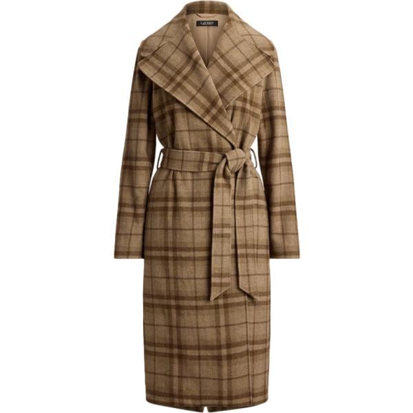 cappotti Lauren marrone scozzese