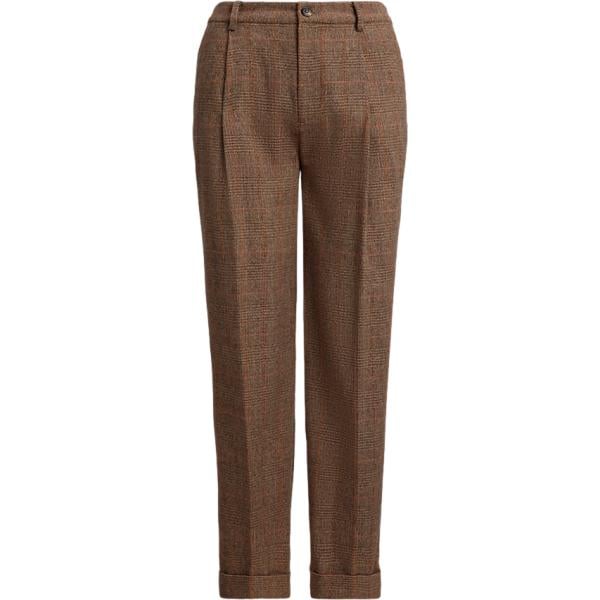 pantaloni Lauren marrone principe di galles