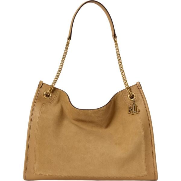 borse tote Lauren marrone
