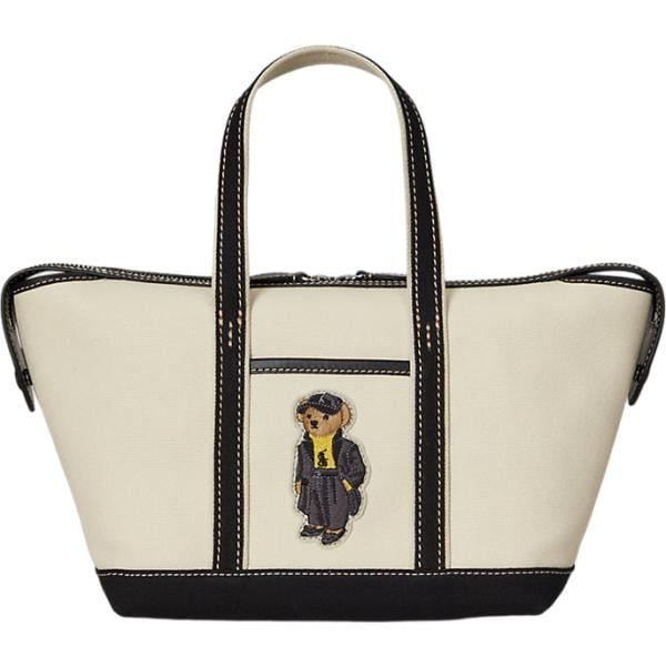 borse tote Polo Ralph Lauren bianco