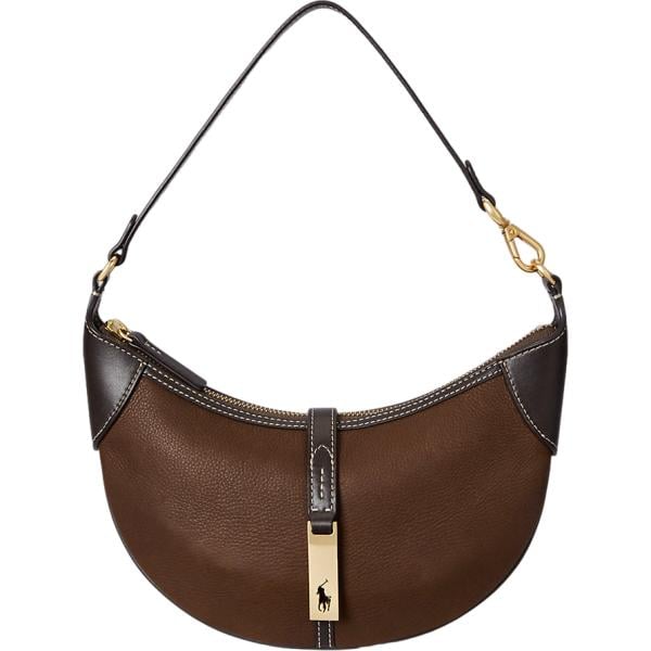 borse a spalla Polo Ralph Lauren marrone