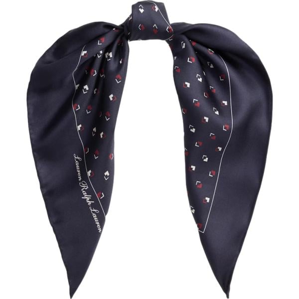foulard Lauren blu geometrica